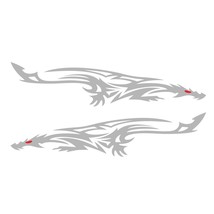 2PCS Creative fashion racing birds flame graphics car sticker DIY waterproof dec - £38.34 GBP