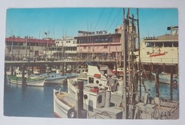 Postcard Fisherman&#39;s Wharf San Francisco California Usa Boats Restaurant - £3.70 GBP