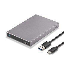 SSK Aluminum 2.5&quot; Hard Drive Enclosure USB C 3.1 Gen 2(6Gbps) to SATA External H - £22.04 GBP
