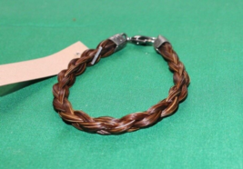 Equine Braided Horsehair Bracelet Rope Style- Medium Size - Cowboy Colle... - £12.58 GBP