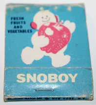 Snoboy Standby Canned Foods Fruits Veggies Matchbook Cover Match Heads C... - £9.13 GBP
