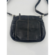 Vintage Tignanello Purse Crossbody Black Genuine Pebbled Leather Pockets... - $462.57 MXN