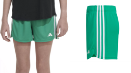 new NIKE girl&#39;s 3S MESH SHORTS sz M (10-12years) Green Running Gym Sport pants - £14.01 GBP