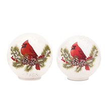 LED Cardinal Pine Globe (Set of 2) - $104.56