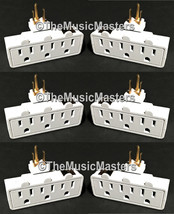 6X Swivel 3 Outlet Triple AC Wall Plug Power Tap Splitter 3-Way Electric Adapter - $25.64