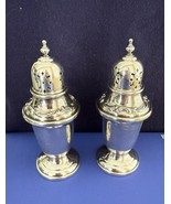 Vtg Stamped ALVIN EP Silver Plated 4 1/2&quot;h Set Salt &amp; Pepper Shakers #PC... - $24.74