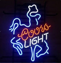 New Coors Light Cowboy Beer Neon Sign 20&quot;x16&quot; [ ] - £120.67 GBP