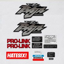 Sticker Emblem Honda XRL Baja Side Cover Fuel Gas Tank Complete (Free sh... - £31.24 GBP