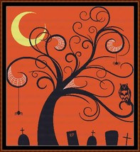 Halloween Tree ~~ cross stitch pattern ~~ counted cross stitch pattern PDF - £12.64 GBP