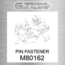 M80162 Pin Fastener Fits John Deere (New Oem) - £23.14 GBP