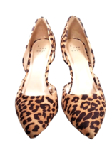 Women High Heel Leopard D&#39;orsay Pump Size 7.5 Sex Kitten A NEW DAY (FITS SIZE 7) - £19.76 GBP