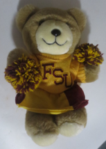 FSU Cheerleading Plush Bear  11 inches tall Used - £7.36 GBP