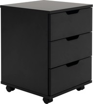 Farini Mobile File Cabinet For Home Office, 3 Drawer Chest Wood, Drawers Unit - $142.96