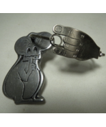 1975 Wilton Columbia, PA Pewter Mouse Peace Bracelet Bangle Rad Hip Groo... - $370.65 MXN