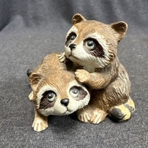 Vintage HOMCO Baby Raccoons #1454 Figurine 4.25&quot;L 3&quot;W 3.25&quot;H EUC - $7.30