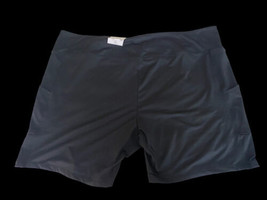 Sonoma Size 4X Bike Shorts Black Spandex Womens Pull On Knit NEW Pockets... - £29.40 GBP
