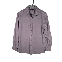 Tommy Hilfiger Slim Fit Shirt Purple Gingham Long Sleeve Mens15/32-33 - $23.51
