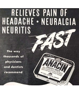 1952 Anacin Analgesic Pain Relief Medical Advertisement Whitehall Medici... - $19.99