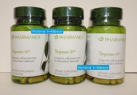 Three pack: Nu Skin Nuskin Pharmanex Tegreen 97 30 Capsules SEALED x3 - £54.27 GBP