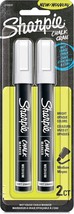 SHARPIE Chalk Marker, Wet Erase Markers, White, 2 Count - £11.45 GBP