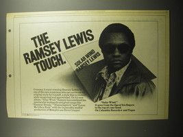 1974 Ramsey Lewis Solar Wind Album Advertisement - The Ramsey Lewis Touch - £14.85 GBP