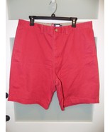 CHAPS RED FLAT FRONT SHORTS SIZE 38 MEN&#39;S - $19.95