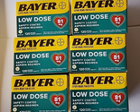 (Packs of 6) EXP 8/26 Bayer Aspirin Regimen Low Dose 81mg Enteric Coated... - $22.76