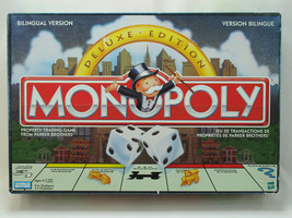 Monopoly Deluxe Edition Bilingual Version 1998 Parker Brothers 100% Exce... - $31.12