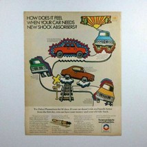 Vtg Delco Pleasurizers Shock Absorbers Print Ad 1960s 10 3/8" x 13 1/4" - $7.20