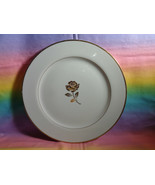 Fine China Golden Anniversary Dinner Plate Made in Japan 10 1/2&quot; Gold Ro... - £7.74 GBP