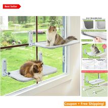 2PC Indoor Cat Resting Seat – Portable Foldable Window Perch with Luxury... - $61.33