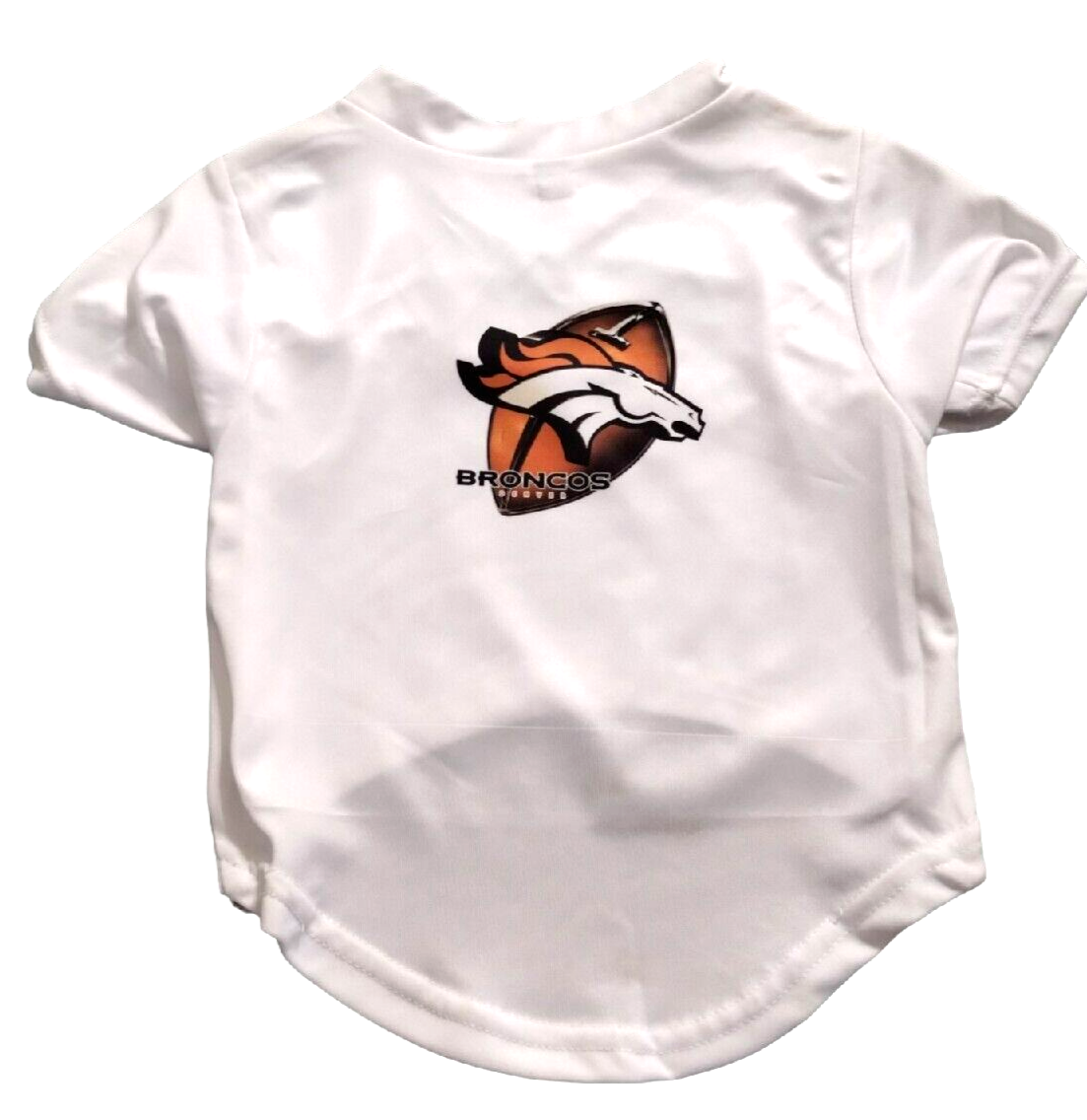 Primary image for Hunter - Denver Broncos White NFL T-Shirt/Shirt (Pet, Dog) Size Medium