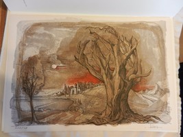 Dead Tree Lithograph Print by René Villiger Signed, Numbered 61/600  - £79.64 GBP