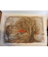 Dead Tree Lithograph Print by René Villiger Signed, Numbered 61/600  - £79.83 GBP