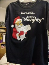 Christmas T Shirt-Dear Santa...Define &quot;Naughty&quot;- Medium - £10.02 GBP