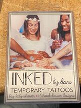Inked By Dani Temporary Tattoos Boy Baby Shower *NEW* mmm1 - $8.99