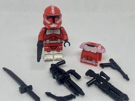 Star Wars the Clone Wars Commander Fox Coruscant Guard Minifigure Bricks... - $3.49