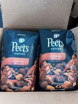 6 Bags Peet&#39;s Caramel Brulee Light Roast Ground Coffee  (SEE PICS)  (009) - £43.95 GBP