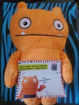 Ugly Dolls Warm Wishes WAGE Orange Plush 9&quot; Stuffed Card Holder &amp; Sticker NWOT - £9.79 GBP