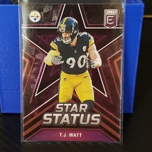 T.J. Watt #5 2023 Donruss Elite Pittsburgh Steelers Star Status Pink - £1.55 GBP