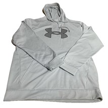Under Armour Hoodie Men&#39;s XXLT  Heather Gray  Loose Logo Pullover - $457.57 MXN