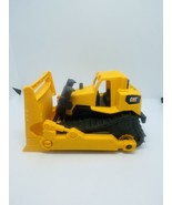 Cat Plastic Yellow Black Construction Vehicle Bulldozer Tractor - $12.35