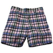 Janie and Jack Pink Blue Plaid Boys Shorts Size 5 - $17.28