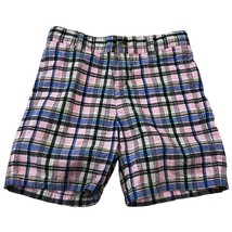 Janie and Jack Pink Blue Plaid Boys Shorts Size 5 - £13.58 GBP