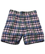 Janie and Jack Pink Blue Plaid Boys Shorts Size 5 - $329.60 MXN