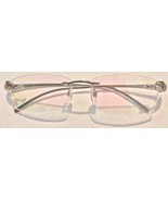 PANTHÈRE Cartier Titanium Silver Rimless Pink Tint Eyeglasses Frames 56/18/140 - $499.99