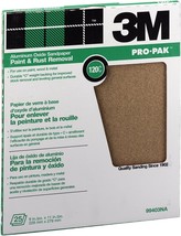 3M Pro-Pak Aluminum Oxide Sheets for Paint and Rust Removal, 9&quot; X 11&quot;, 1... - $17.09