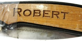 Woodsman &quot;Robert&quot; Name Yellowstone Brown Black Lock Back Knife - £23.73 GBP