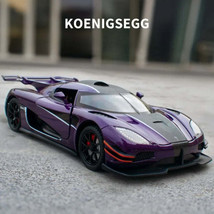 Diecast 1:24 Koenigsegg One1 Sport Car Model Imitation Alloy Casting Met... - £41.00 GBP