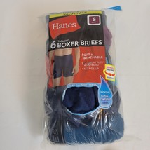 Hanes Boxer Briefs Value Pack 6 Tagless Small 28-30” Assorted Colors Blu... - €12,79 EUR
